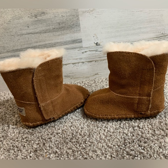 Cozy Brown Suede Ugg Baby Boots - Picture 5 of 6